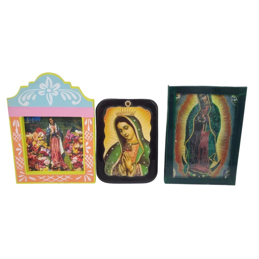 Virgin Mary Art Frames - Lot of 3
